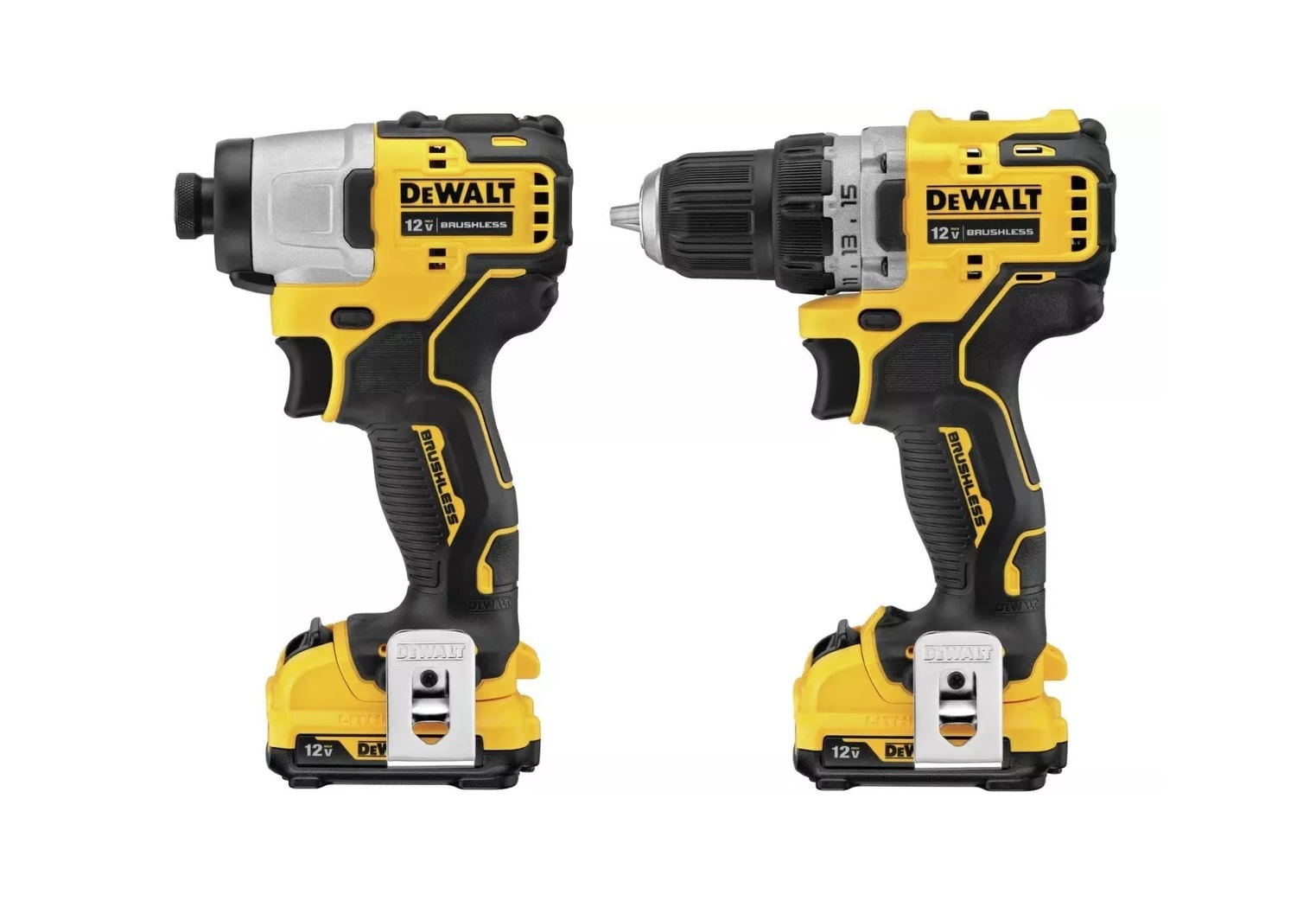 Kit De 2 Herramientas (Taladro Y Atornillador de Impacto) inalámbricos Sin Escobillas Xtreme 12V Max