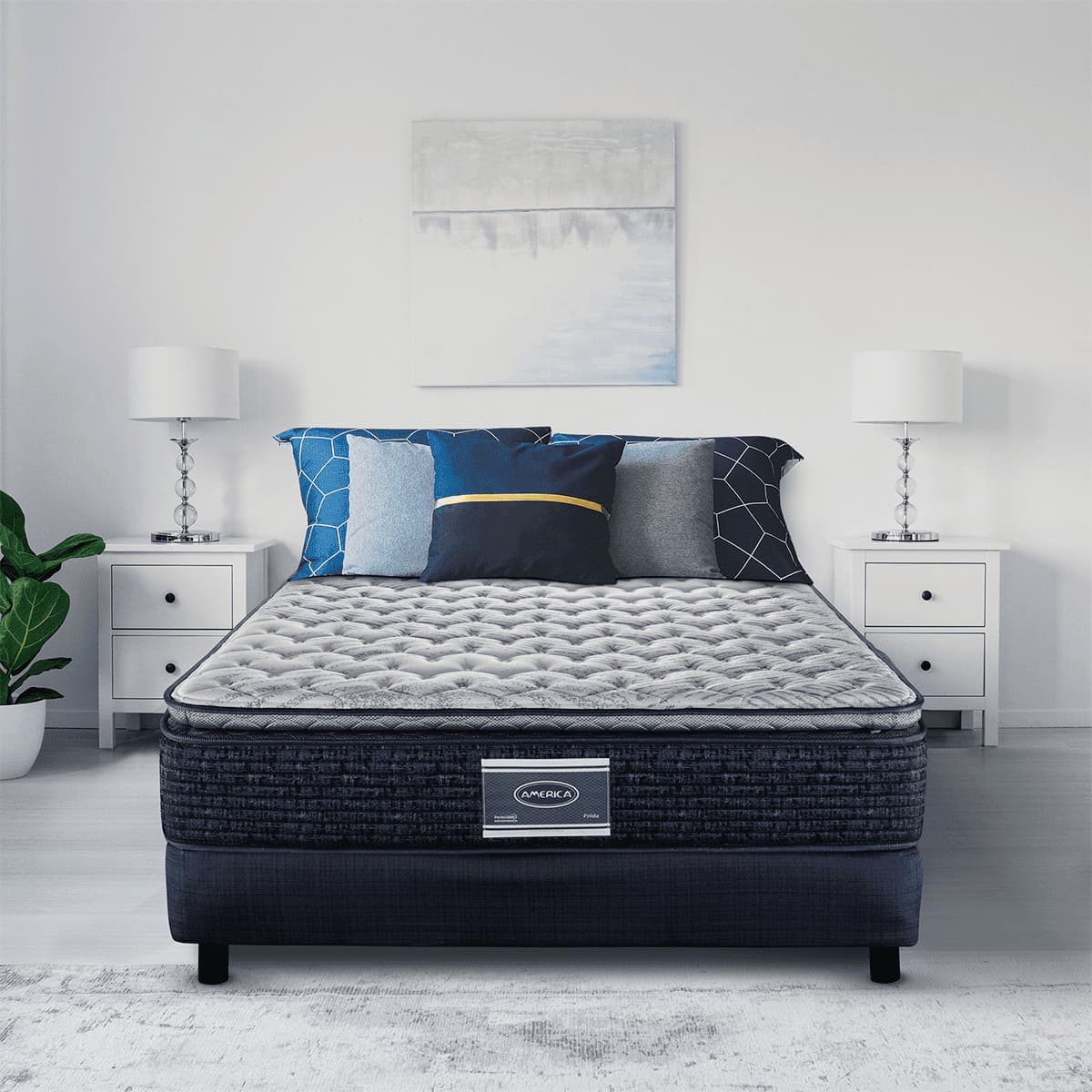 América Frida Perfect Side Colchón King Size con Tecnología Perfect Side y descanso ortopédico