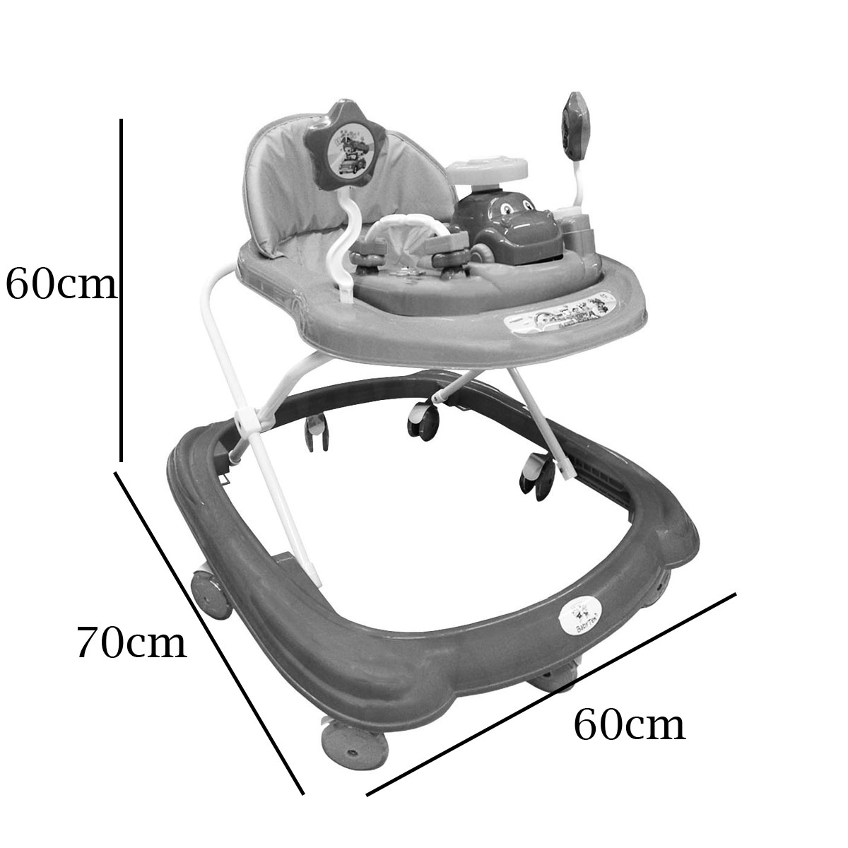 Andadera para bebé Carrito Babytek TEK-102 Azul/ Verde.
