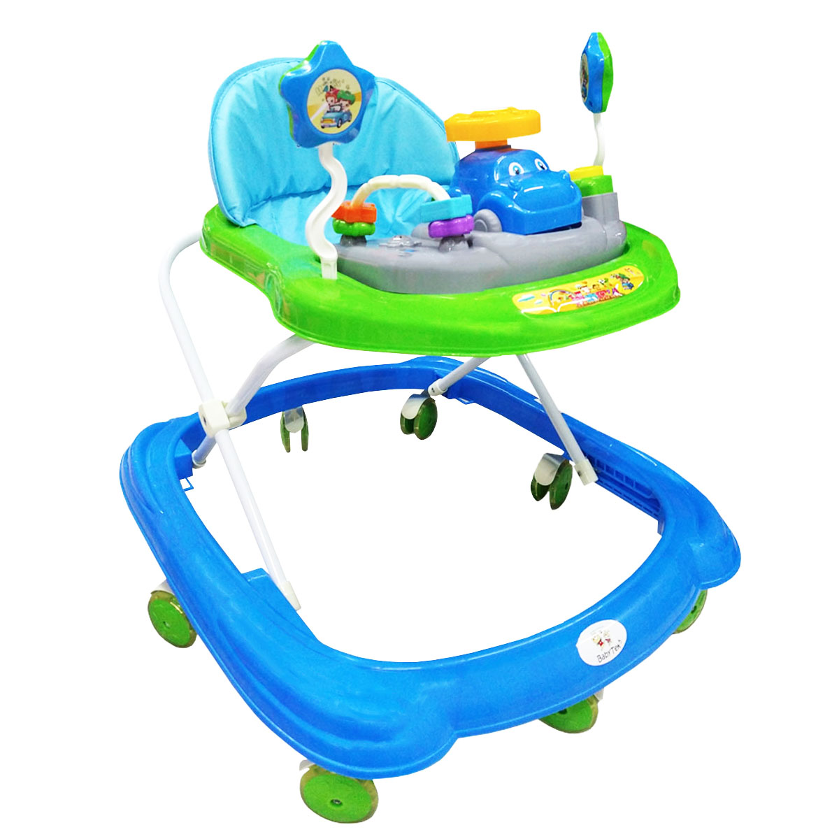 Andadera para bebé Carrito Babytek TEK-102 Azul/ Verde.