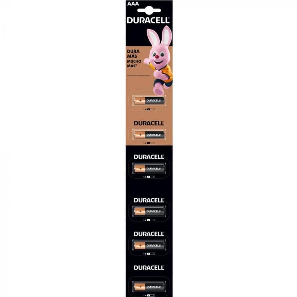 PILA DURACELL ALCALINA AAA TIRA CON 60 UNIDADES 1.5V