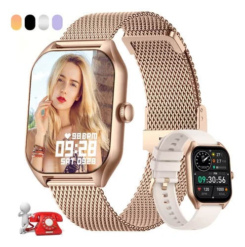 Smartwatch Mujer 1.85 Reloj Inteligente Reloj Impermeable.