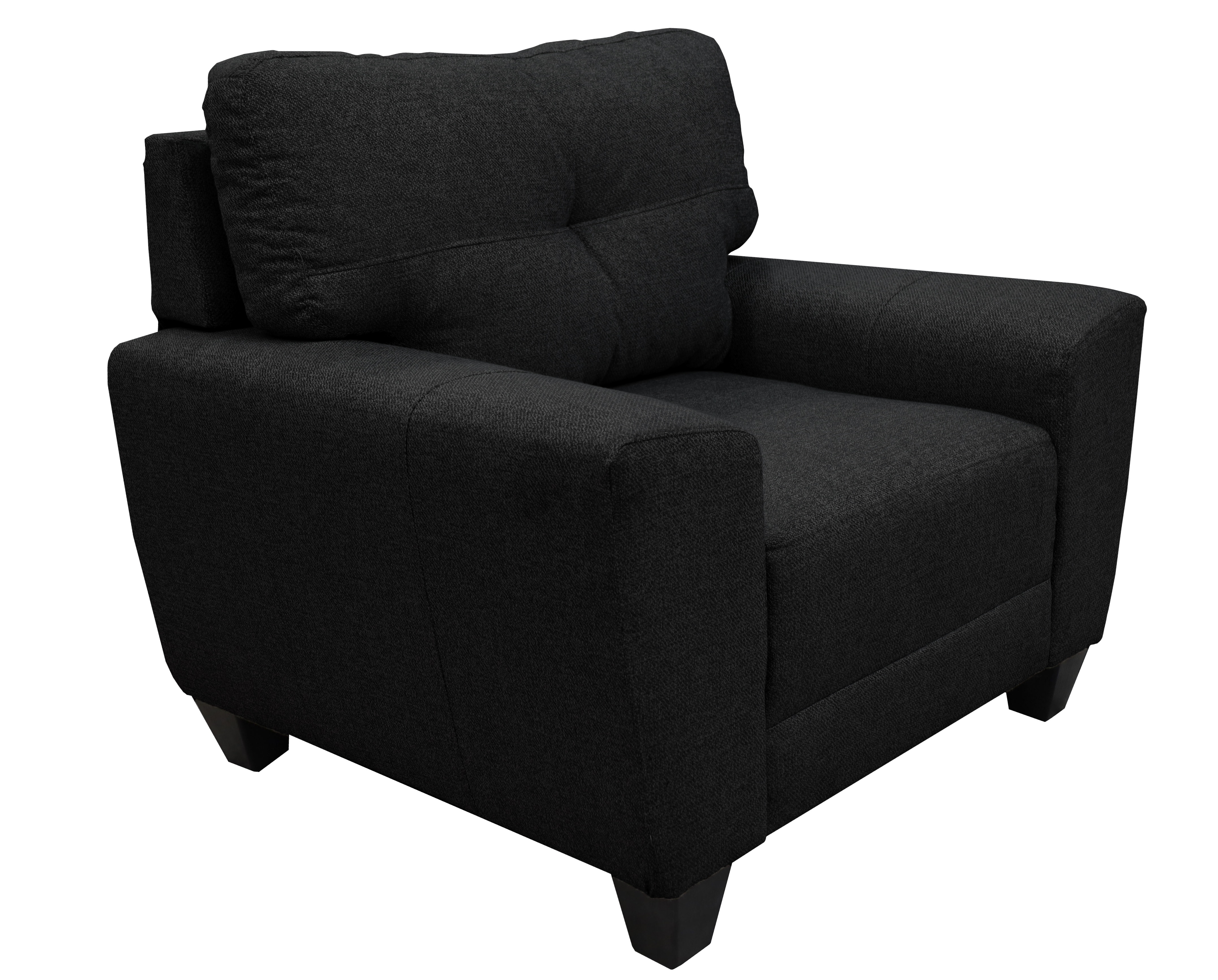 Sala Modular 3-2-1 El Bazar Store Sidney Negro, Sofa, Love seat y sillon