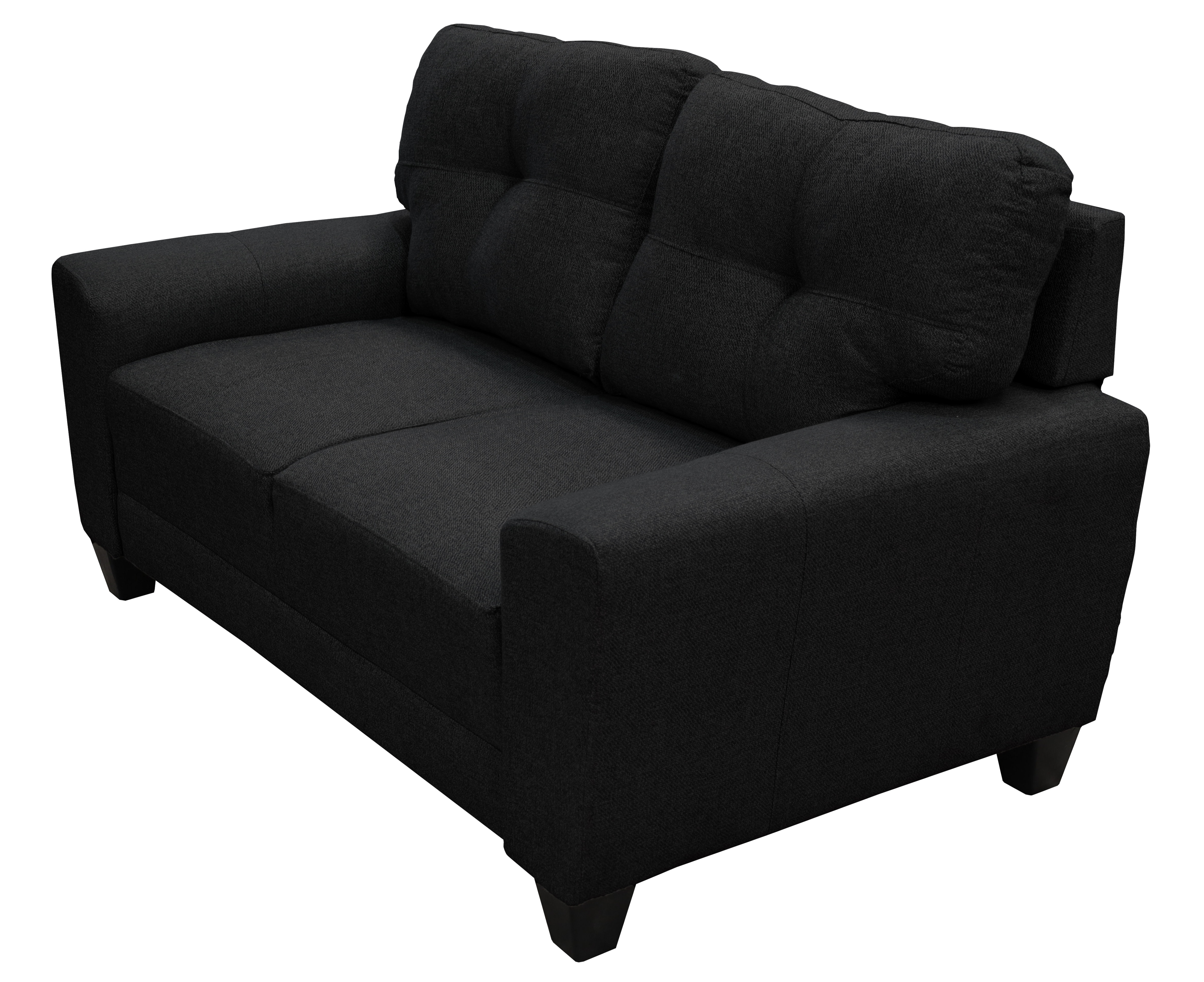 Sala Modular 3-2-1 El Bazar Store Sidney Negro, Sofa, Love seat y sillon
