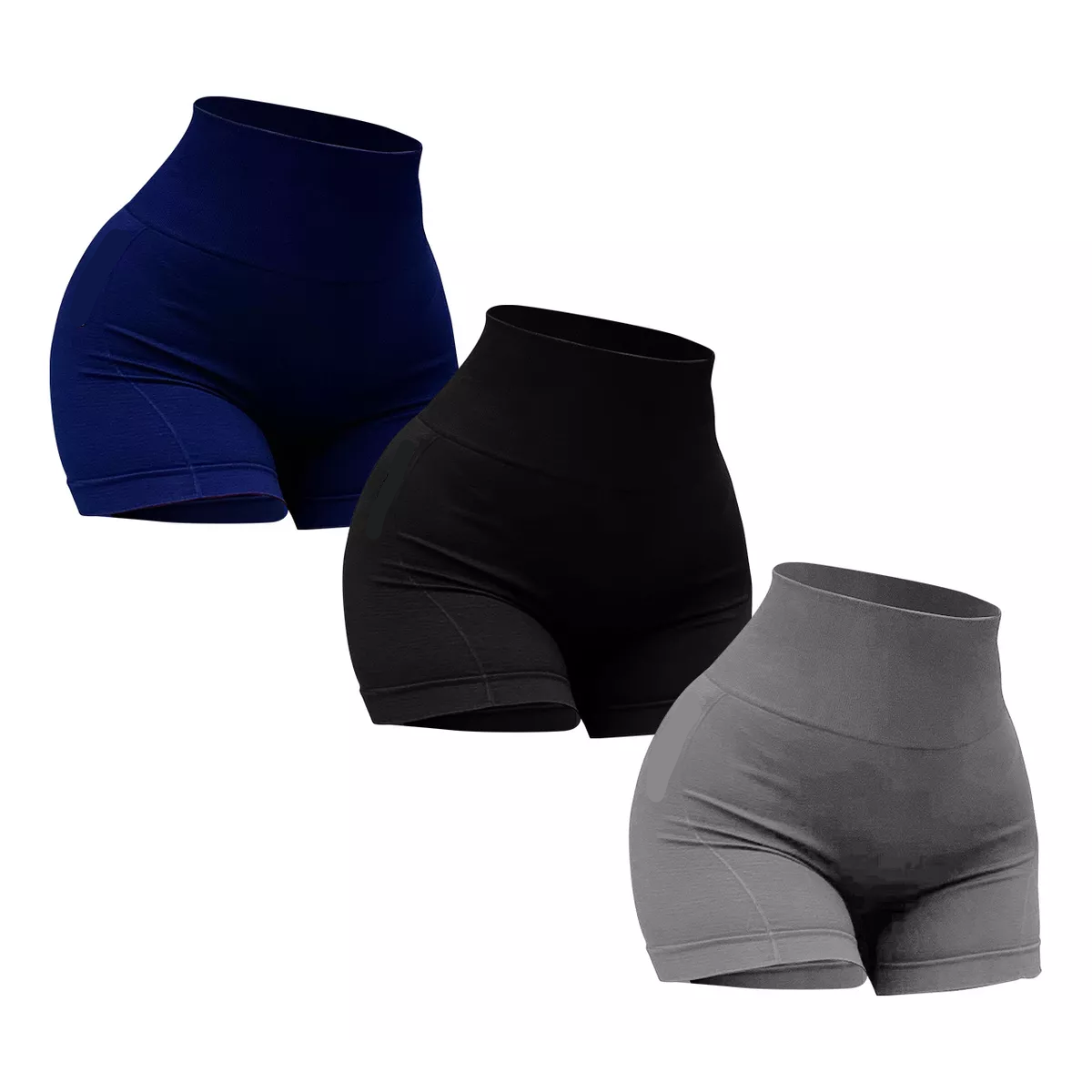 3pz Shorts Cintura Alta Licra Deportivo Mujer Sexy Yoga Gym
