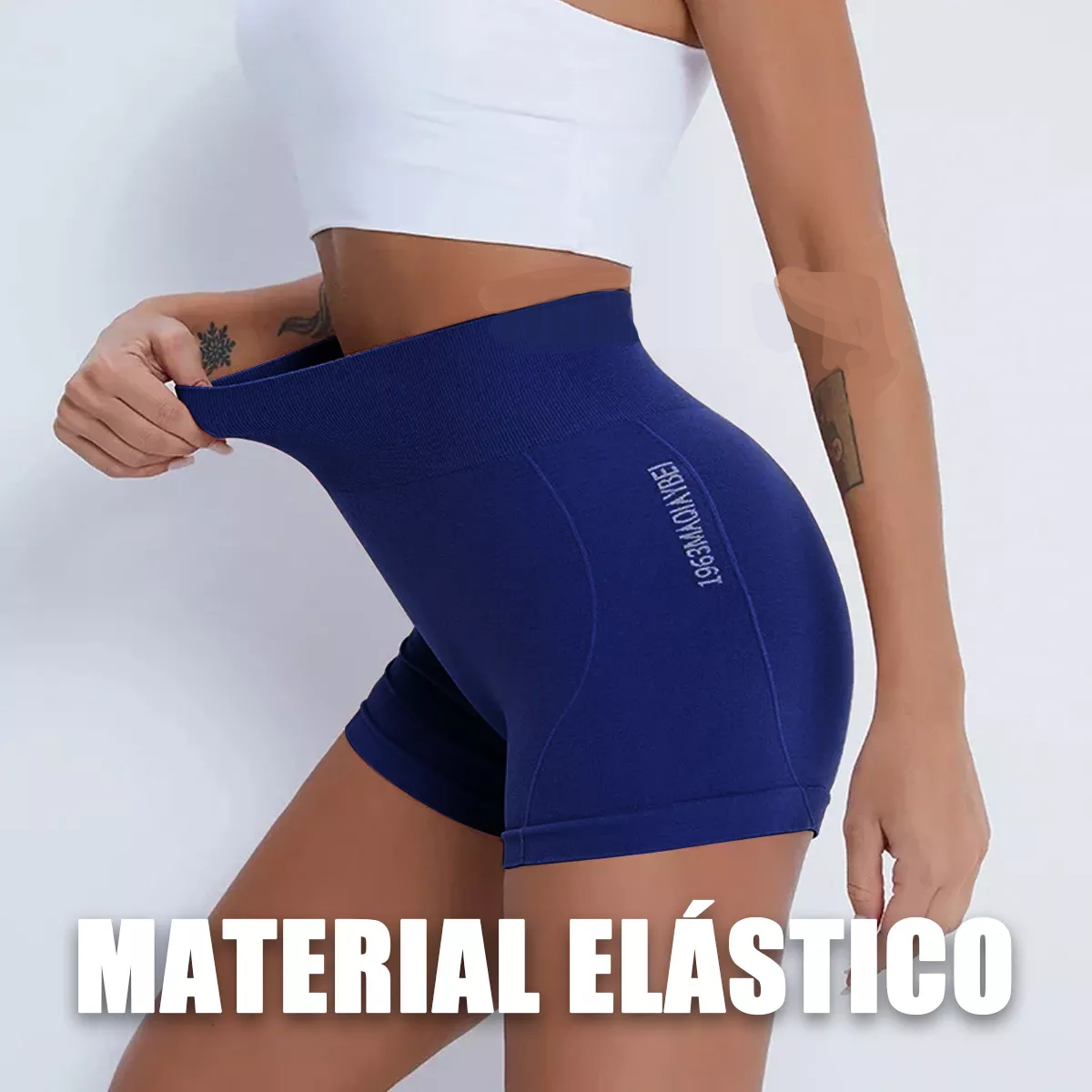 3pz Shorts Cintura Alta Licra Deportivo Mujer Sexy Yoga Gym