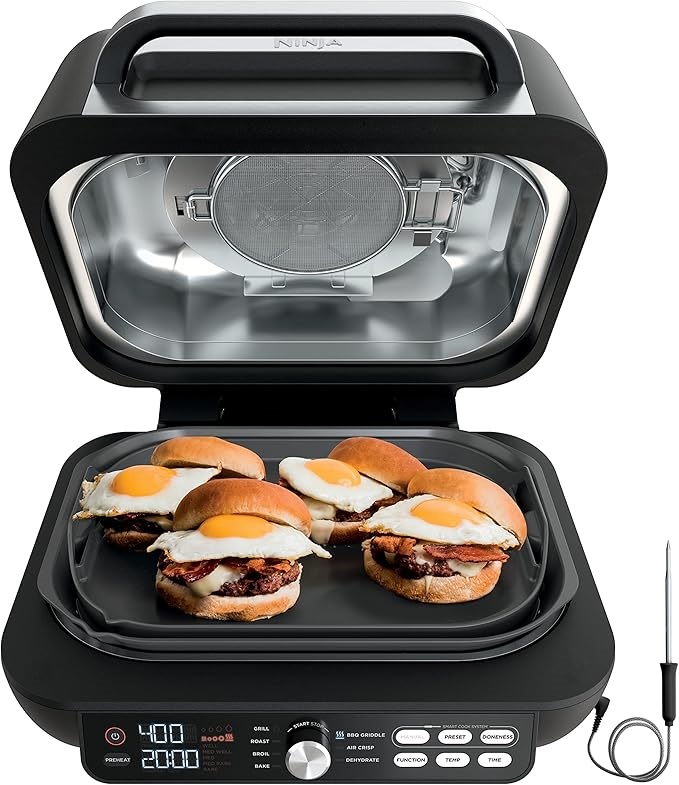 Asador Parrilla Plancha Eléctrico Ninja Modelo LG651 Foodi Smart XL Pro 7 Funciones en 1 Equipo