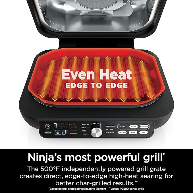 Asador Parrilla Plancha Eléctrico Ninja Modelo LG651 Foodi Smart XL Pro 7 Funciones en 1 Equipo