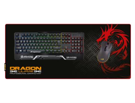 Tapete Gamer Profesional Dragon XT XL para Teclado/Mouse.