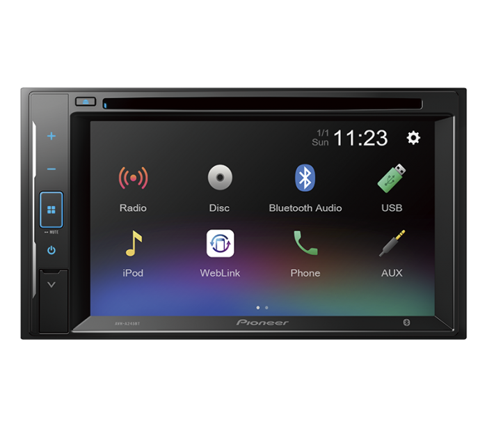 Autoestereo Pantalla Dvd 6.2 Pioneer Avha245bt Usb Mirroring Bluetooth Control Directo Para iPhone.