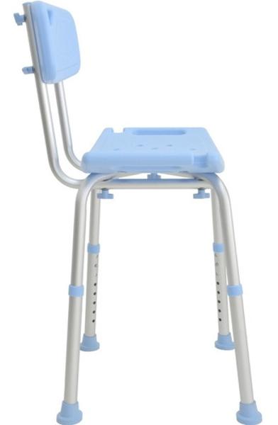 Silla Ducha Baño Ajustable Brazos Respaldo Ortopedica