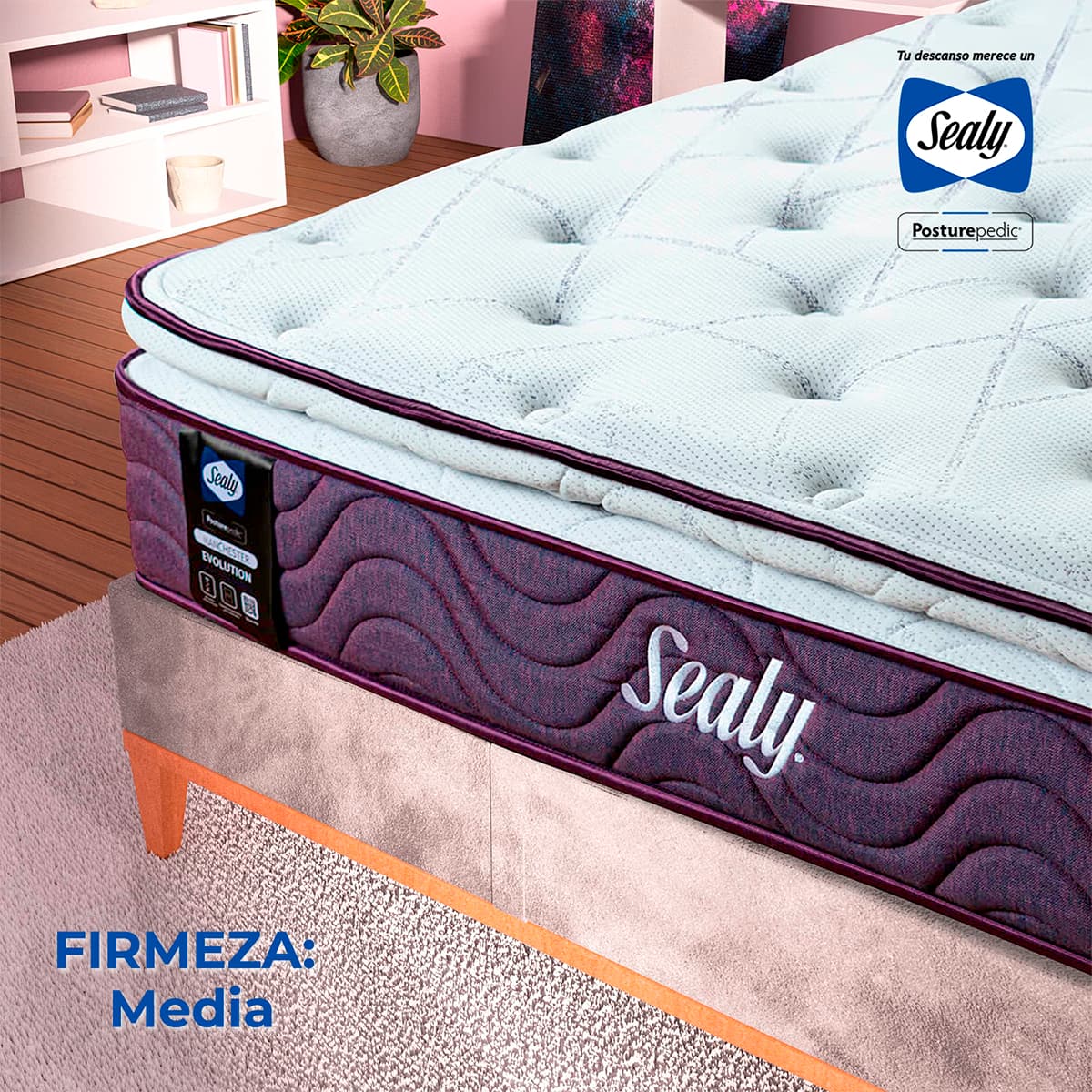 Colchón Queen Size Sealy New Manchester