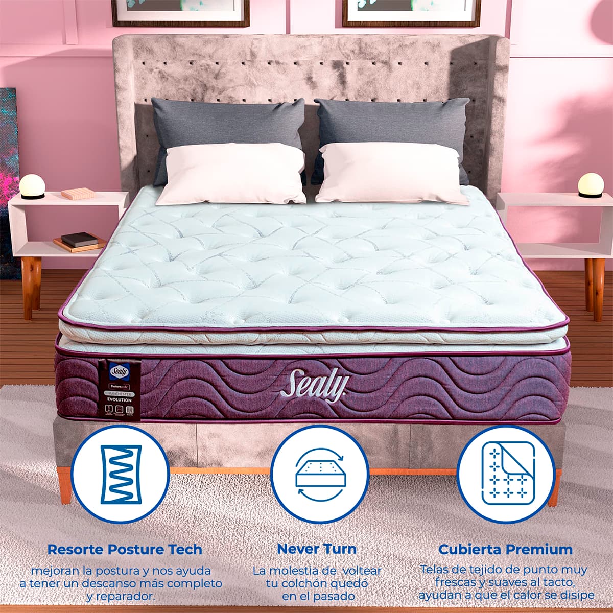 Colchón Queen Size Sealy New Manchester