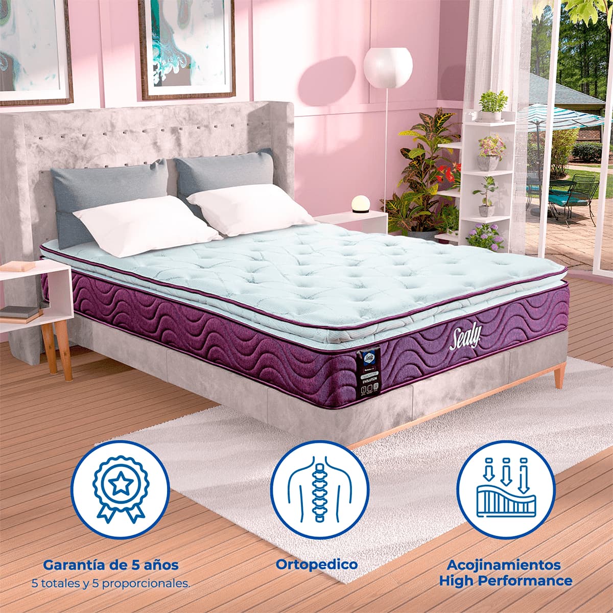 Colchón Queen Size Sealy New Manchester