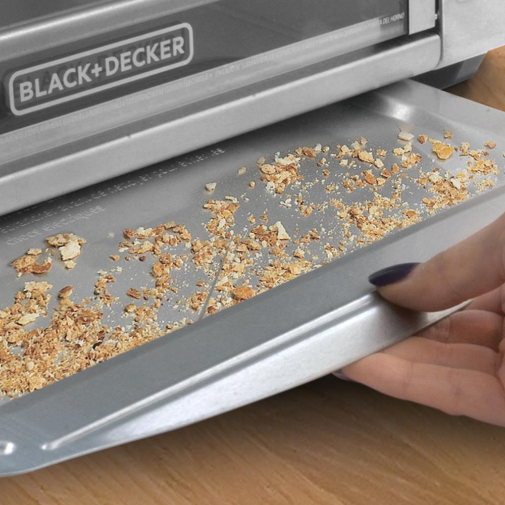 Horno Tostador Black+Decker Air Fry Convección 6 Rebanadas Plata