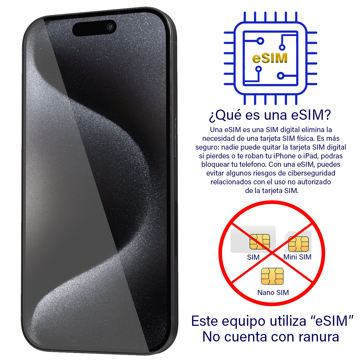 Apple iPhone 15 Pro Max 256GB Negro Titanio Reacondicionado Grado A Excelente 