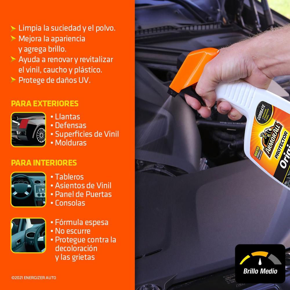 12 Protectores Armor All limpiador interior brillo 473ml