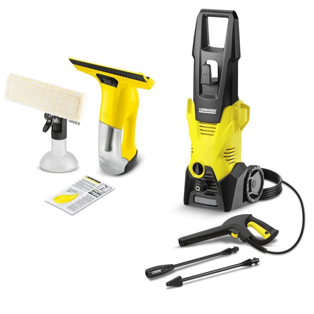 COMBO HIDROLAVADORA + LIMPIADOR DE CRISTALES KARCHER