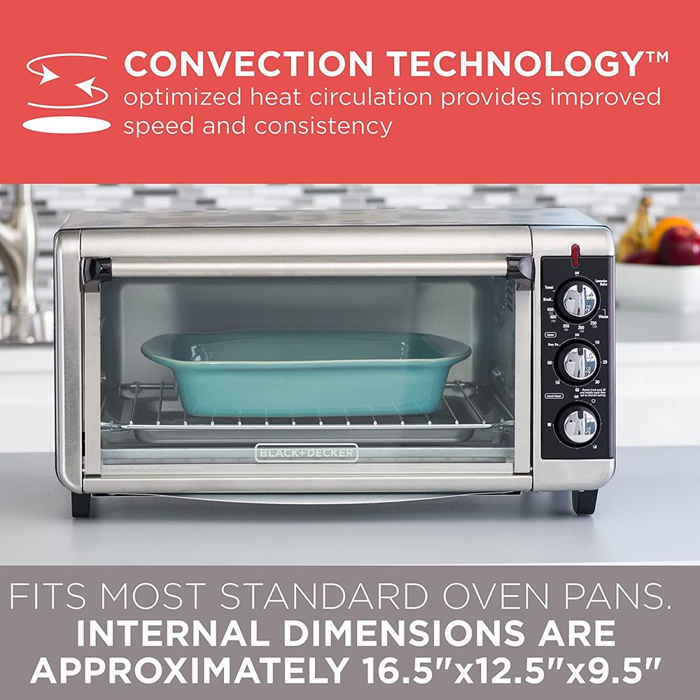 Horno Tostador Electrico Convección Black & Decker To3250xsb