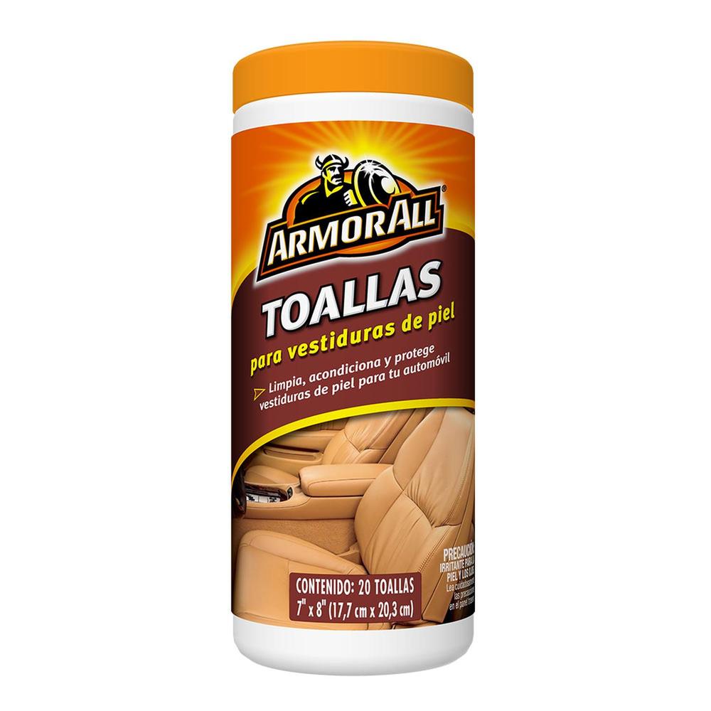 6 Toallitas Protectoras Limpia Acondiciona Armor All Piel