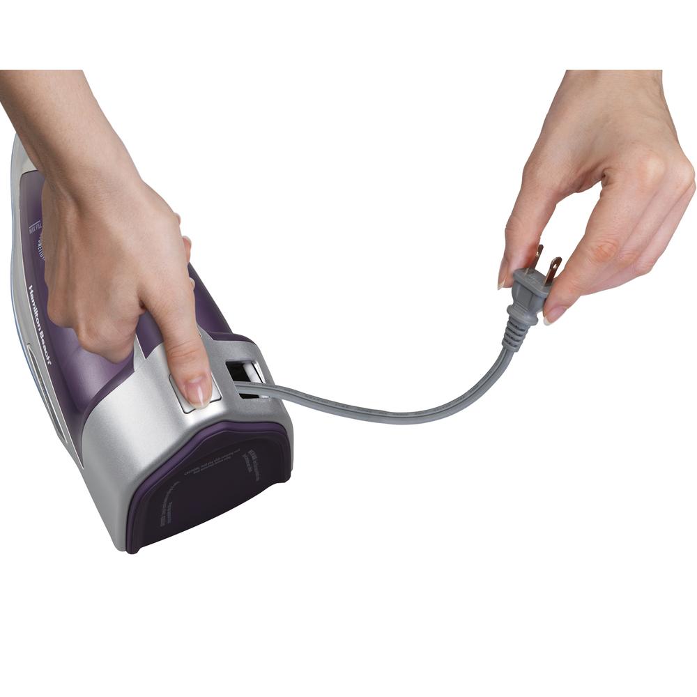 PLANCHA DE VAPOR HAMILTON BEACH 19803R CABLE RETRACTIL