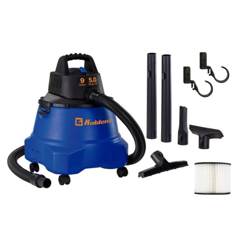 ASPIRADORA KOBLENZ WD-9 SECO MOJADO 5.0 HP 9 GAL