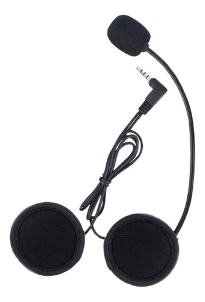 Auricular De Casco Motocicleta Para Ejeas V6 Pro negro