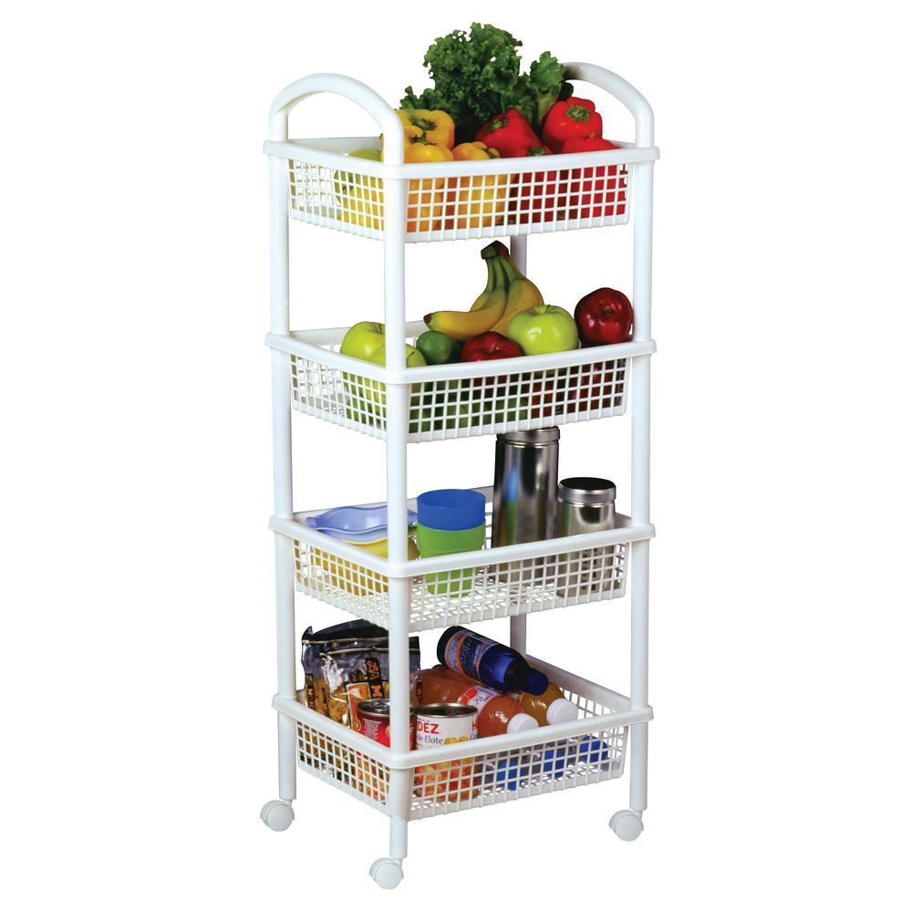 Carrito De Cocina Frutero Organizador Multiusos 4 Niveles