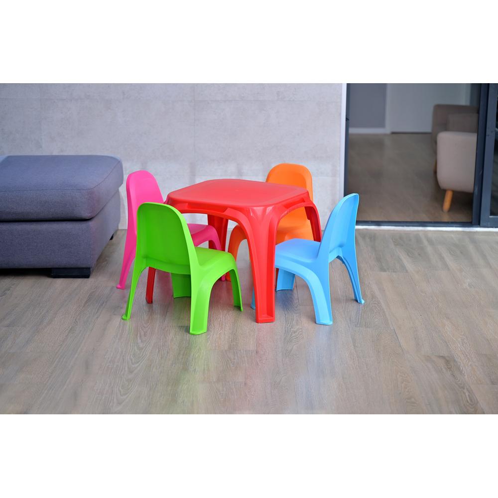 Sillas Y Mesa Infantil 5 Piezas Para Actividades Jugar
