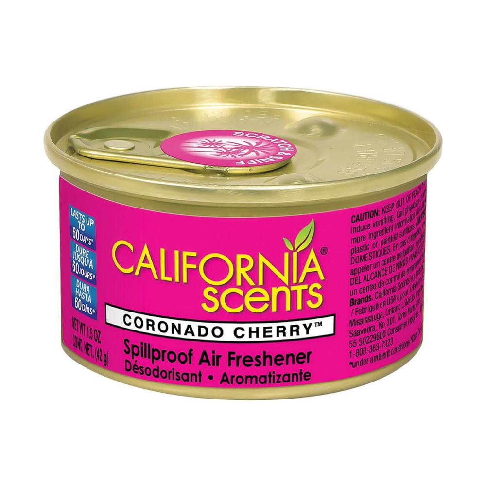 12 AROMATIZADOR COCHE CALIFORNIA SCENTS CHERRY CORCHO ORGANICO