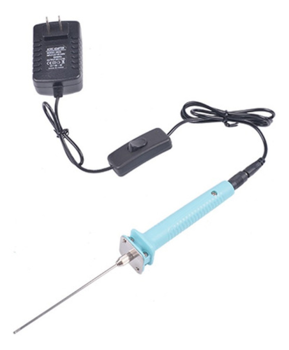 Cortador Electrico Portatil Para Unicel Cautin Styrofoam negro azul