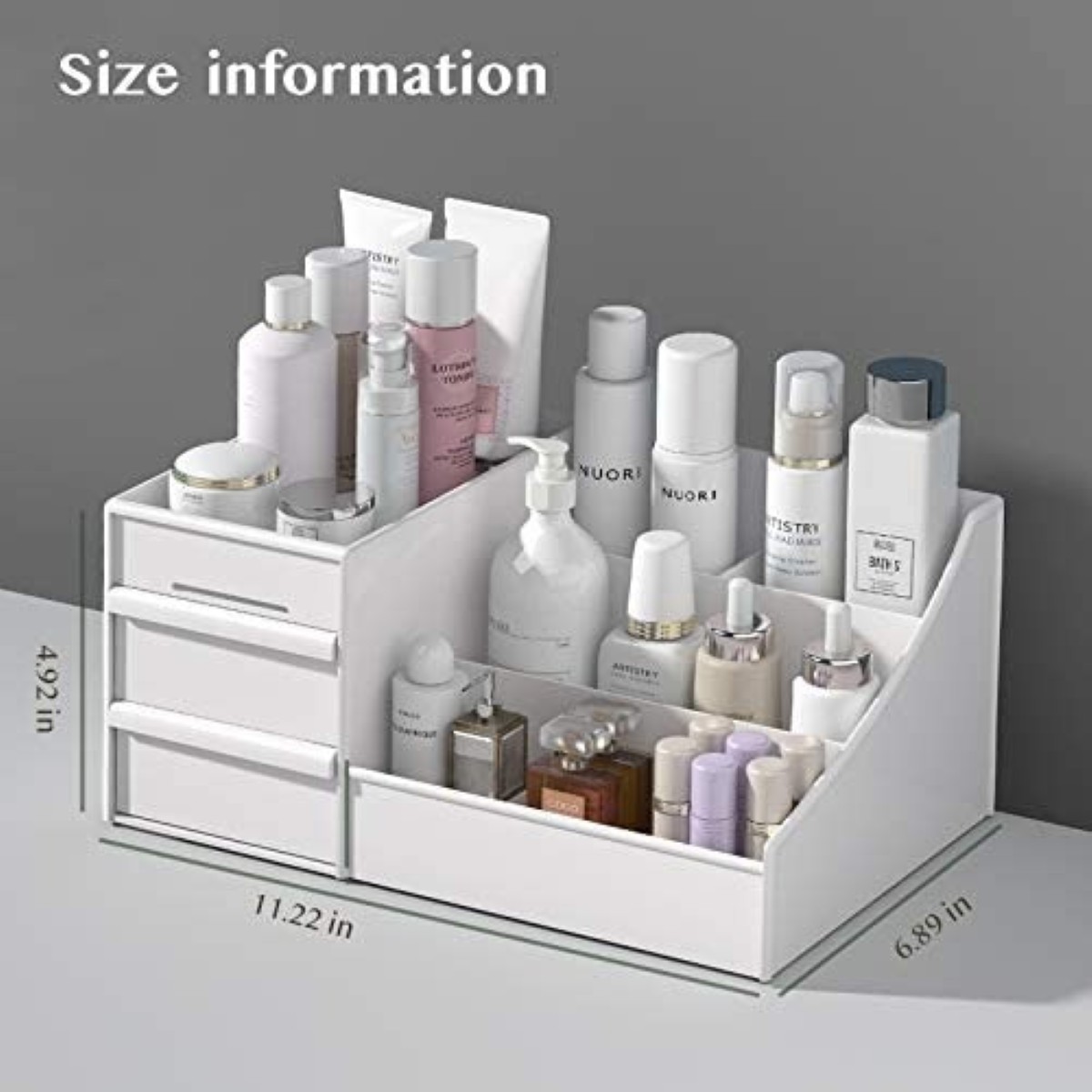 Organizador De Maquillaje Con Cajones Multifuncional ROSA