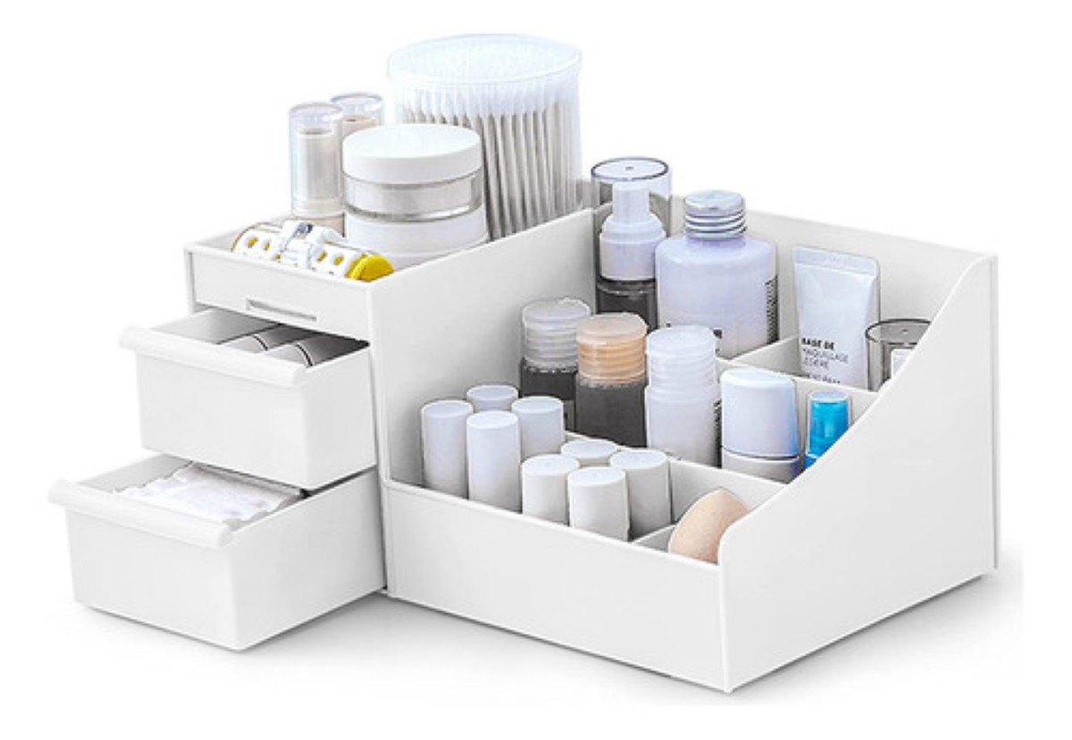 Organizador De Maquillaje Con Cajones Multifuncional ROSA