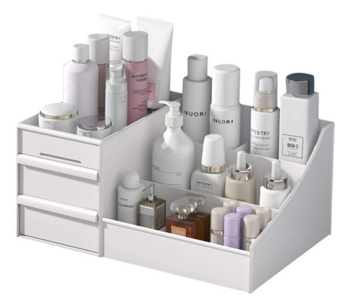 Organizador De Maquillaje Con Cajones Multifuncional ROSA