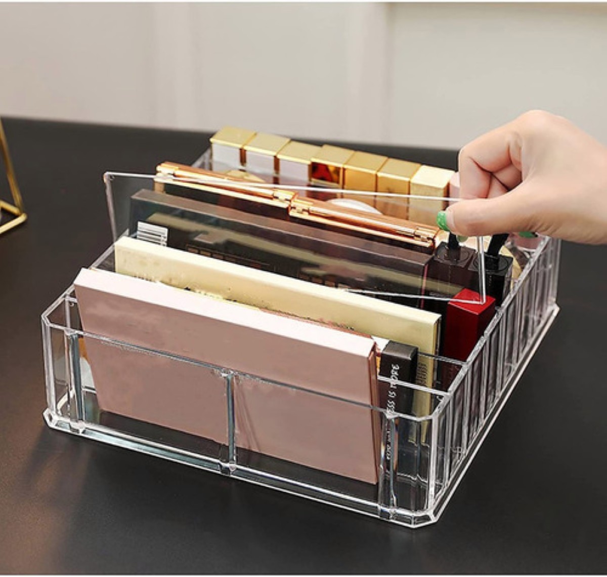 Organizador Para Cosmeticos Joyero De Acrilico 8 Niveles TRANSPARENTE