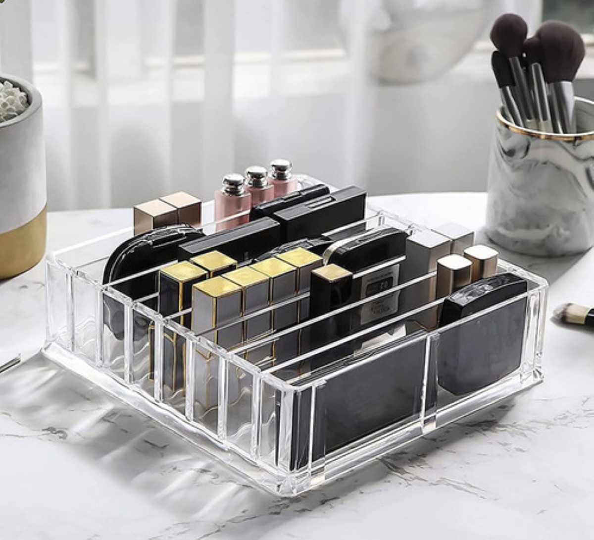 Organizador Para Cosmeticos Joyero De Acrilico 8 Niveles TRANSPARENTE