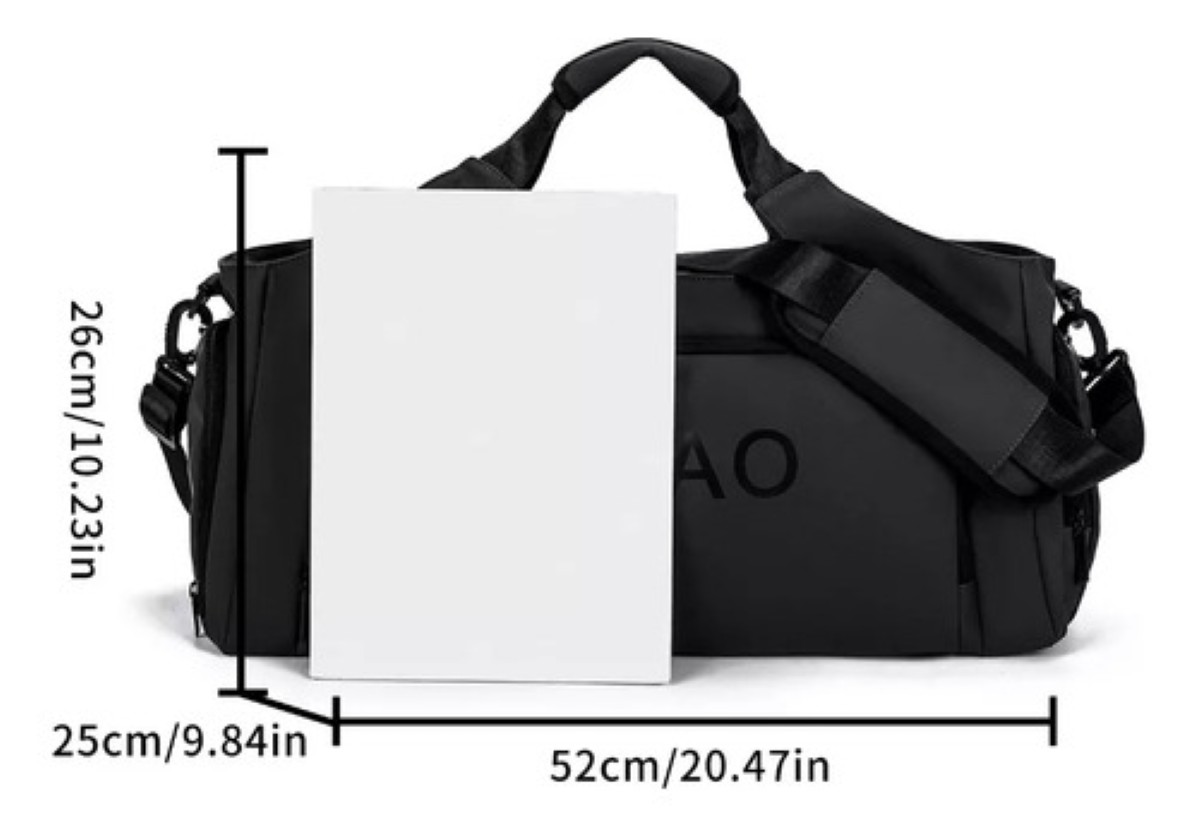 Maletas Deportivas Bolsa De Viaje Gym Ba Para Hombre Y Mujer negro