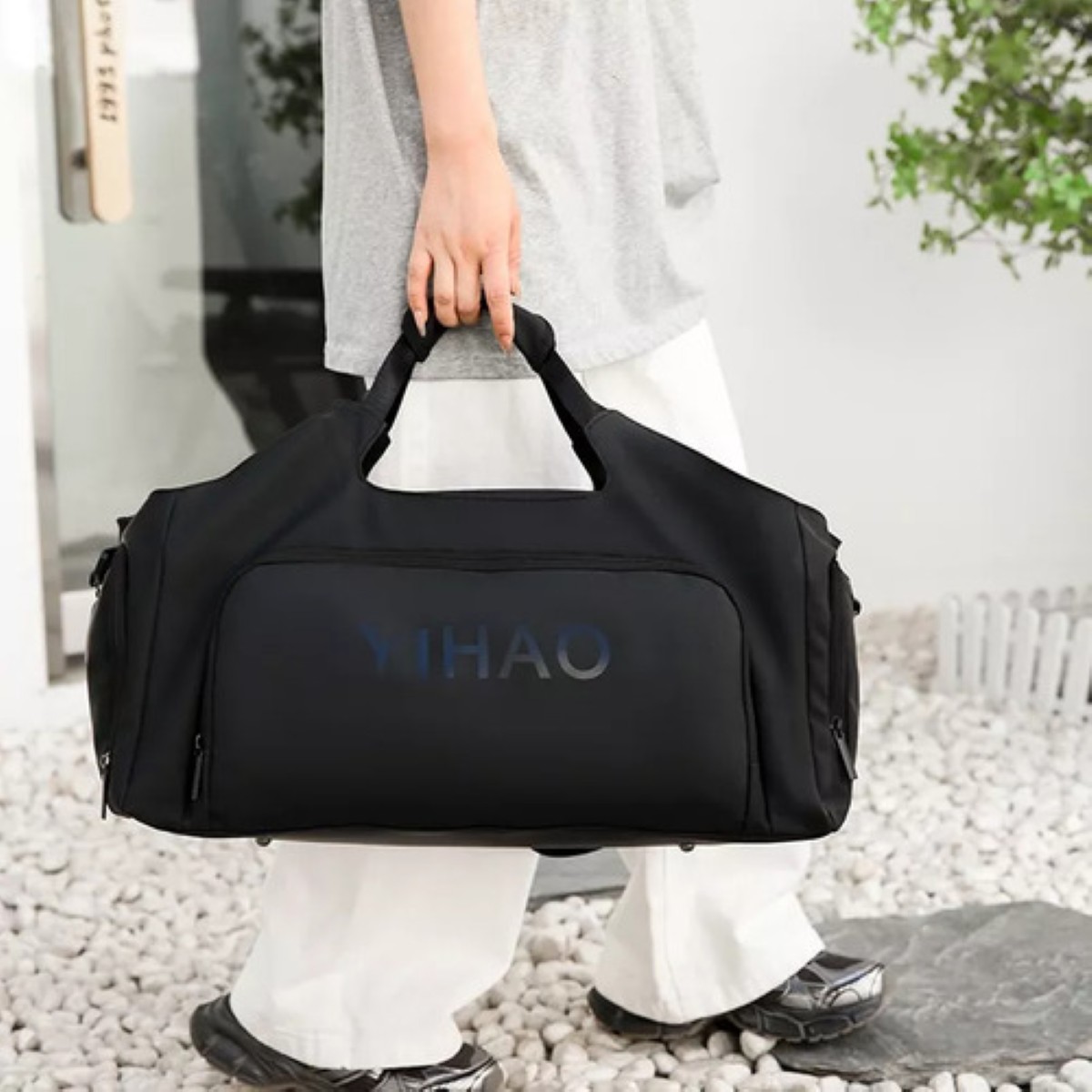 Maletas Deportivas Bolsa De Viaje Gym Ba Para Hombre Y Mujer negro