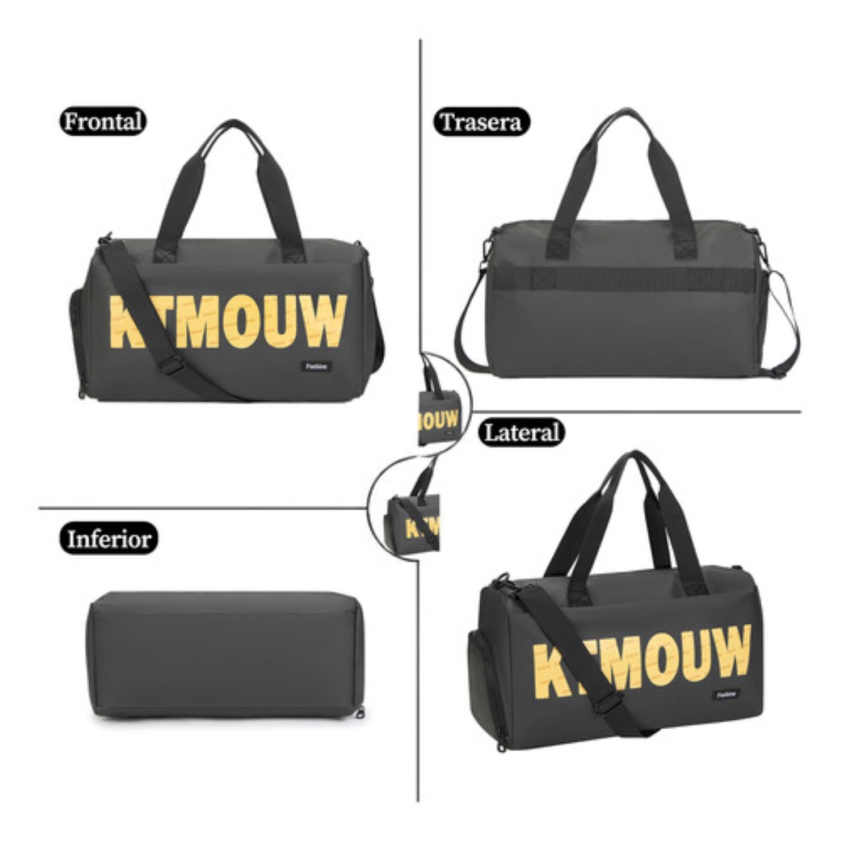 Mochila Deportiva Hombre Mochila Gym Bolsas De Viaje 45l negro