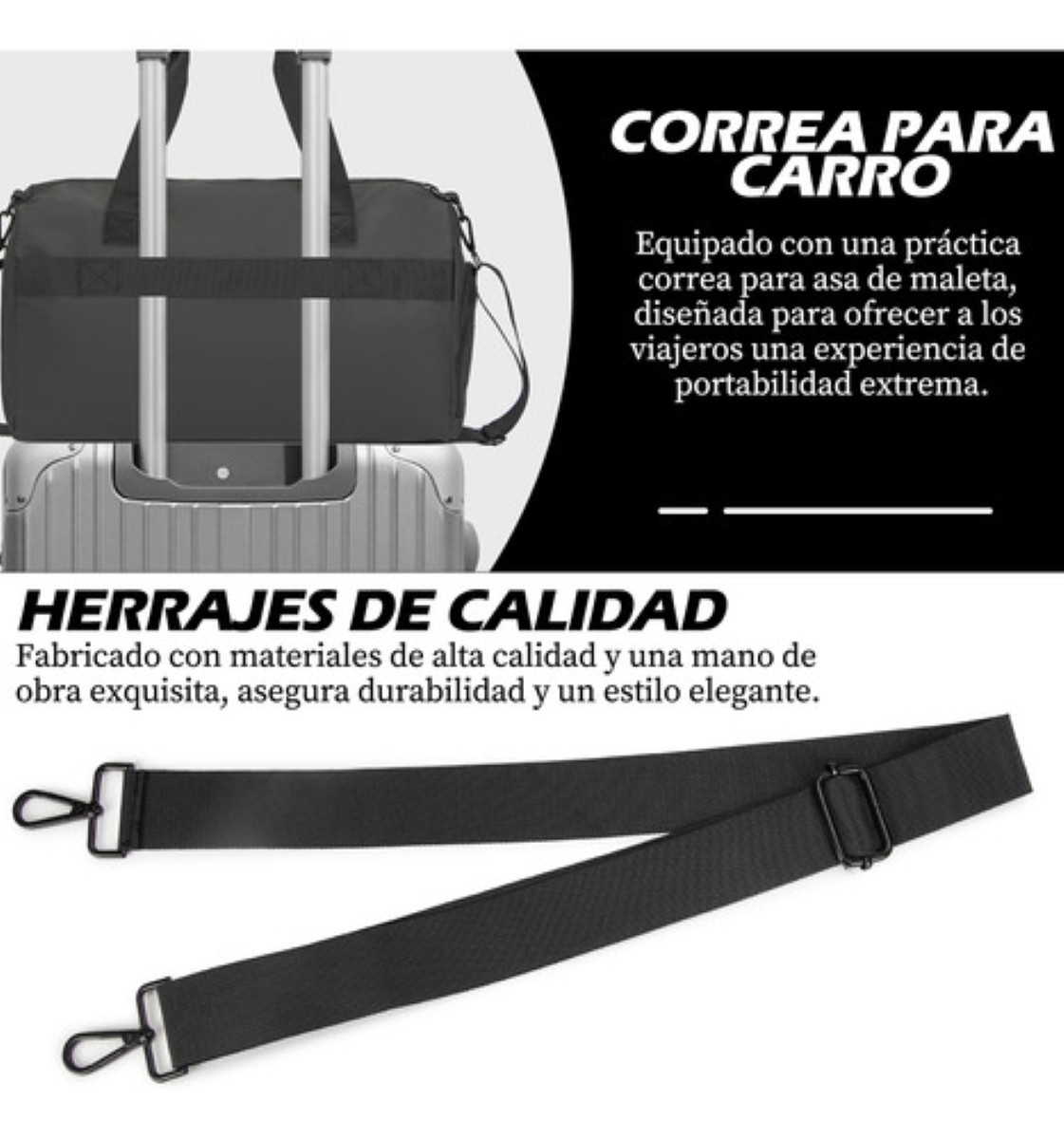 Mochila Deportiva Hombre Mochila Gym Bolsas De Viaje 45l negro