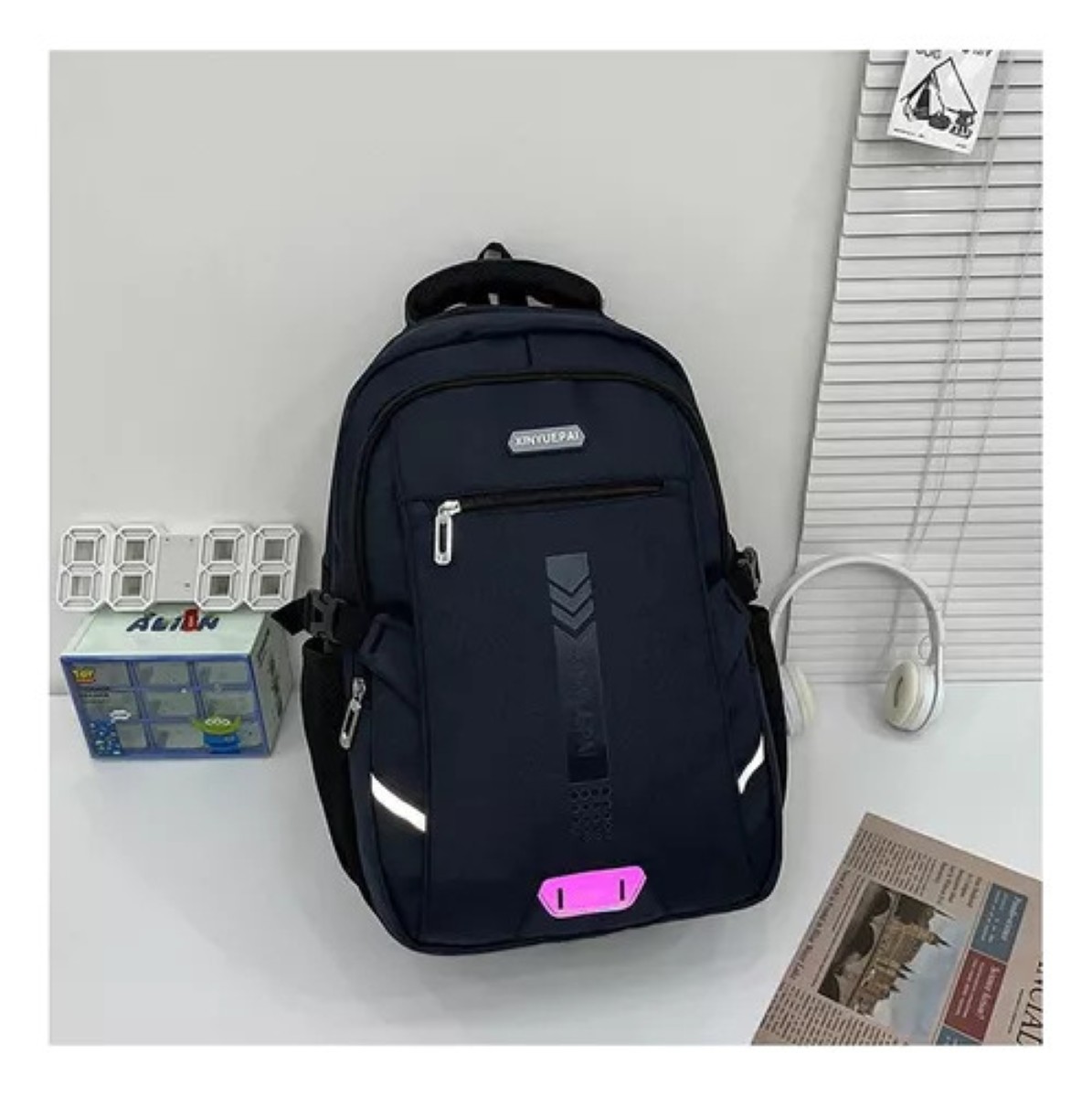 Mochila De Viaje Para Escolar Mochila Impermeable Laptop 25l Negro
