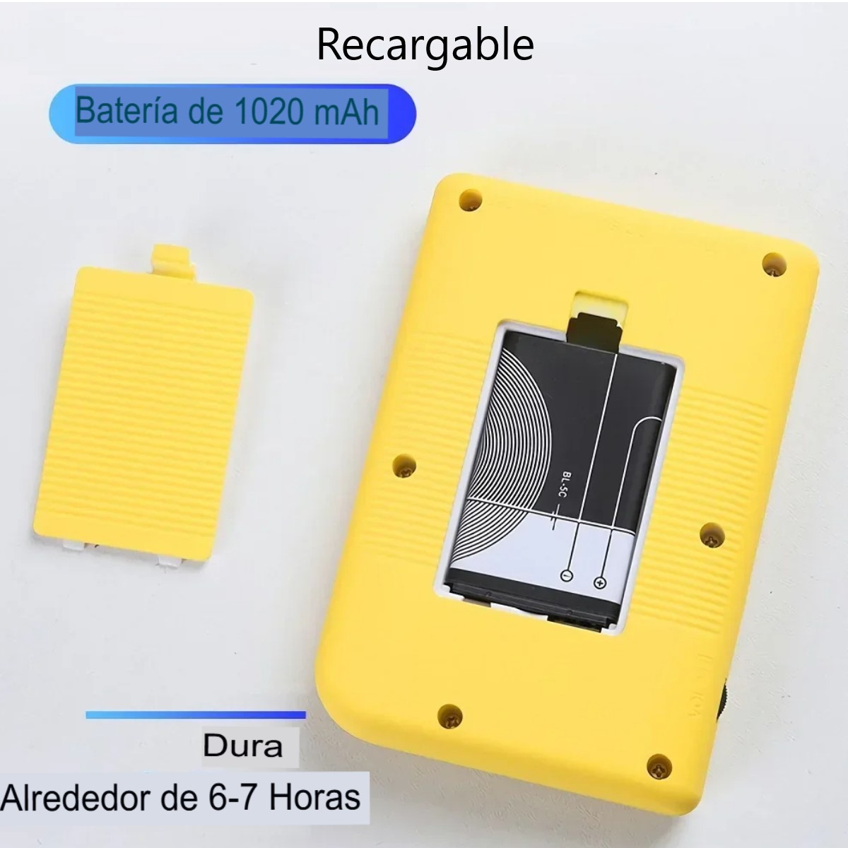 Mini consola videojuegos roja portátil retro juegos 8 bits pantalla LCD 500 juegos recargable