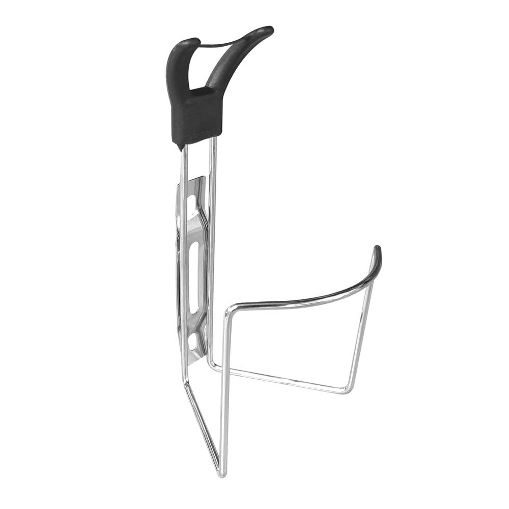Porta Anfora para Bicicleta Fierro Cromado L-300