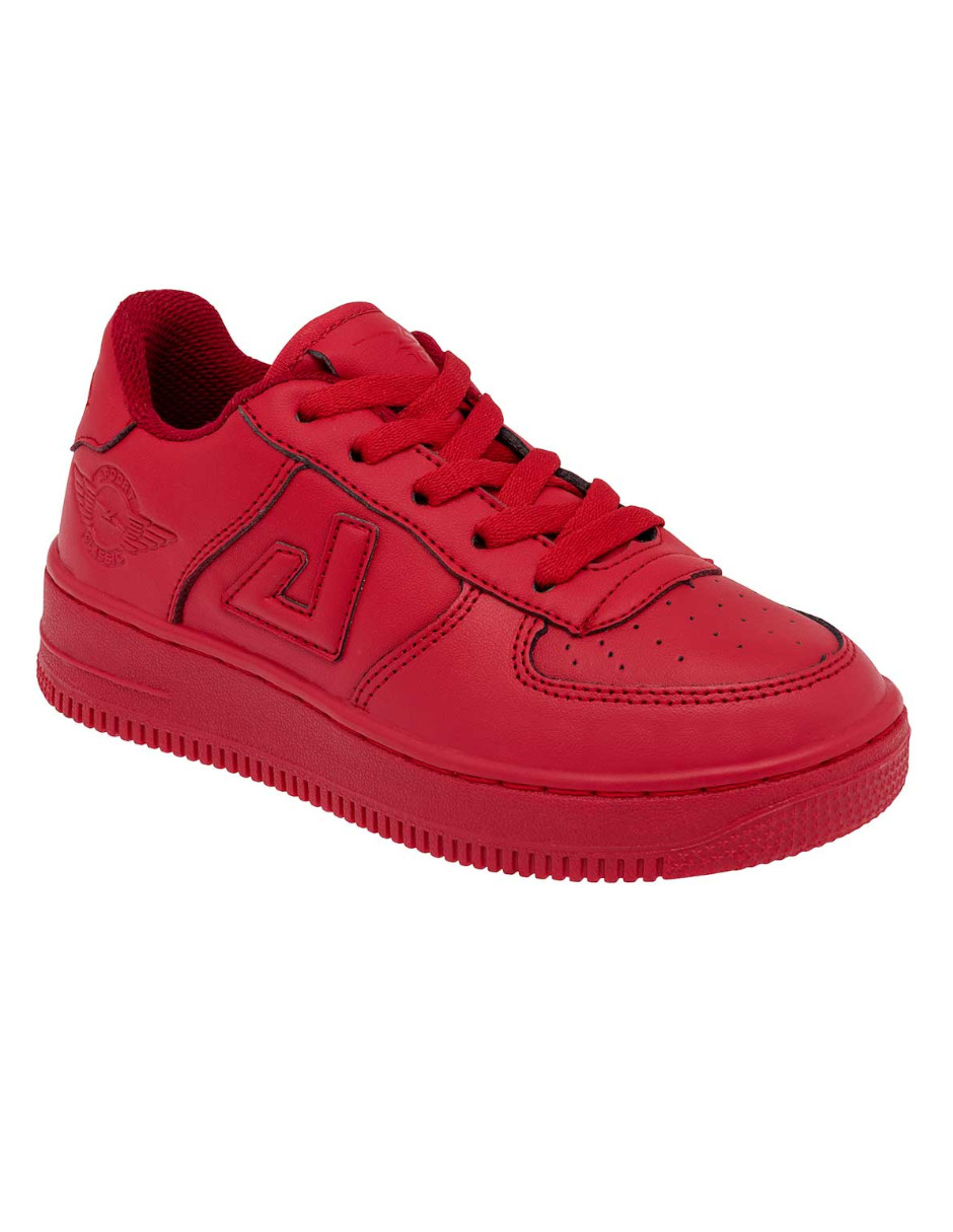 TENIS COLOR ROJO