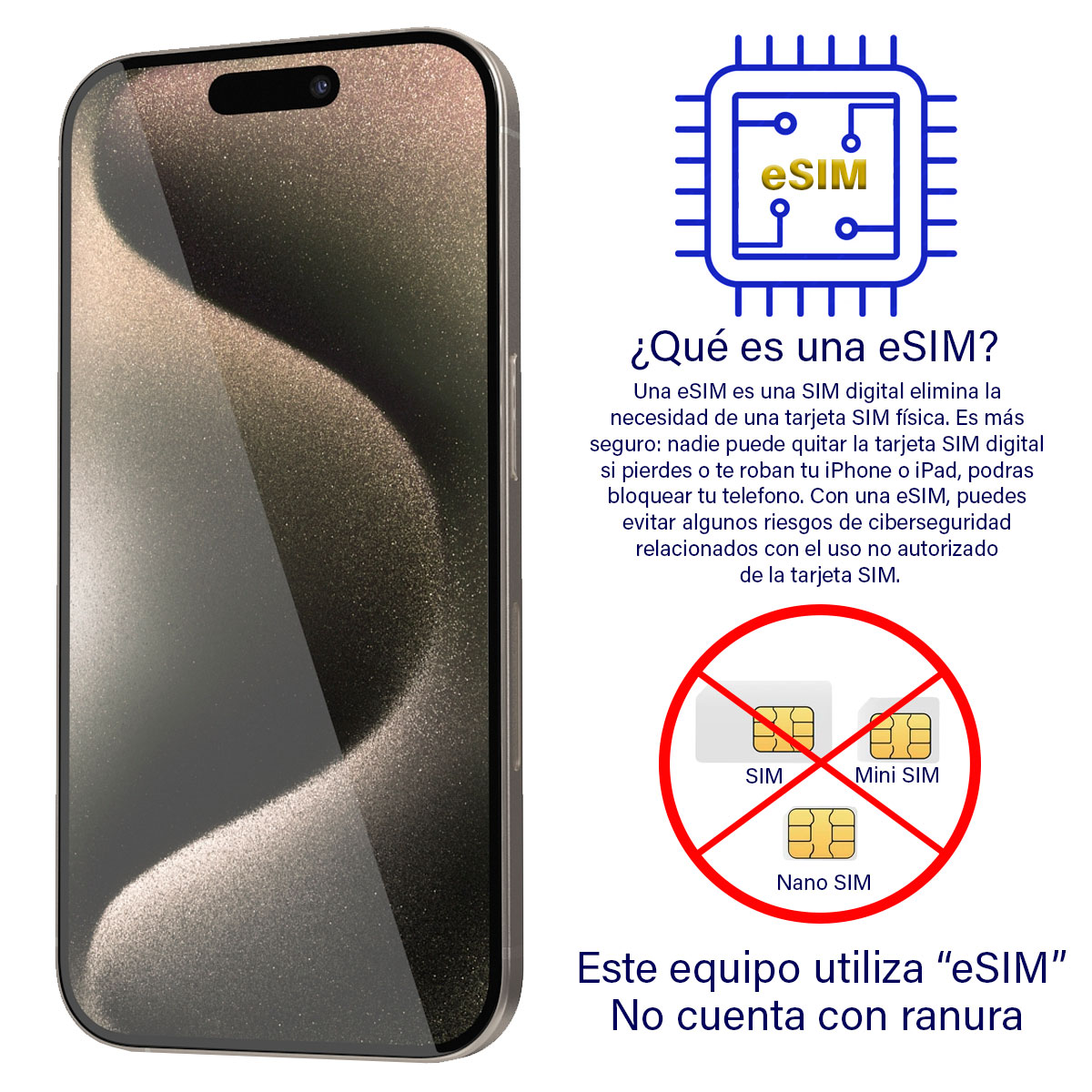 Smartphone Apple iPhone 15 Pro Max 1 TB Titanio Natural Grado A Reacondicionado