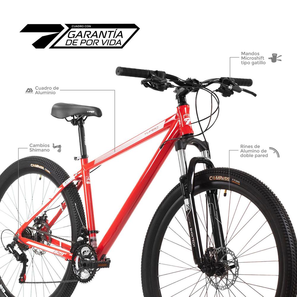 Bicicleta Montaña R29 Turbo Deimos Aluminio Roja