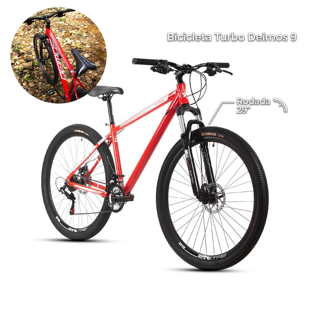 Bicicleta Montaña R29 Turbo Deimos Aluminio Roja