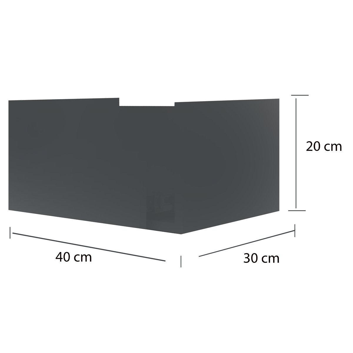 Cajonera Flotante buro mesa MDF Moderna Recamara Azul