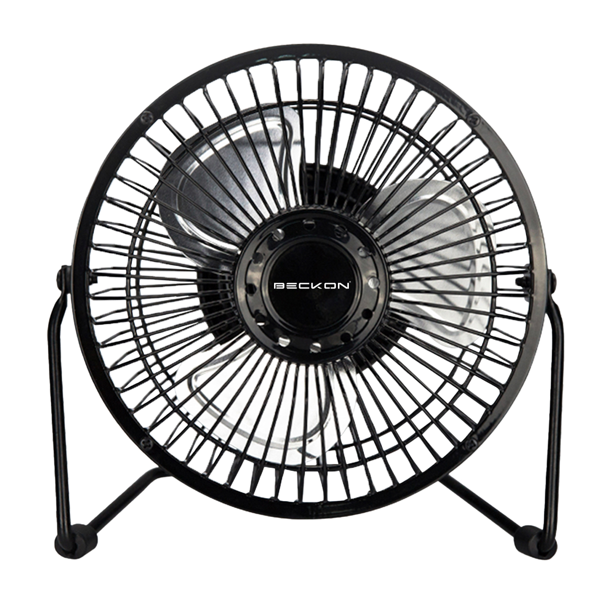 Ventilador de escritorio oficina buró mesa oficina cocina vehículo de USB + clip color negro 15.2cm Beckon.