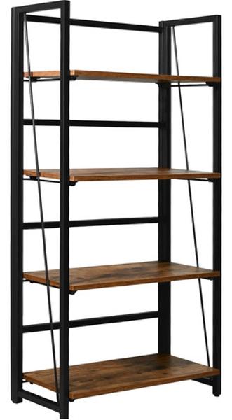 Librero Estante Plegable Industrial Estructura Metalica  Houzer